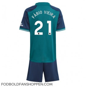 Arsenal Fabio Vieira #21 Tredjetrøje Børn 2023-24 Kortærmet (+ Korte bukser)